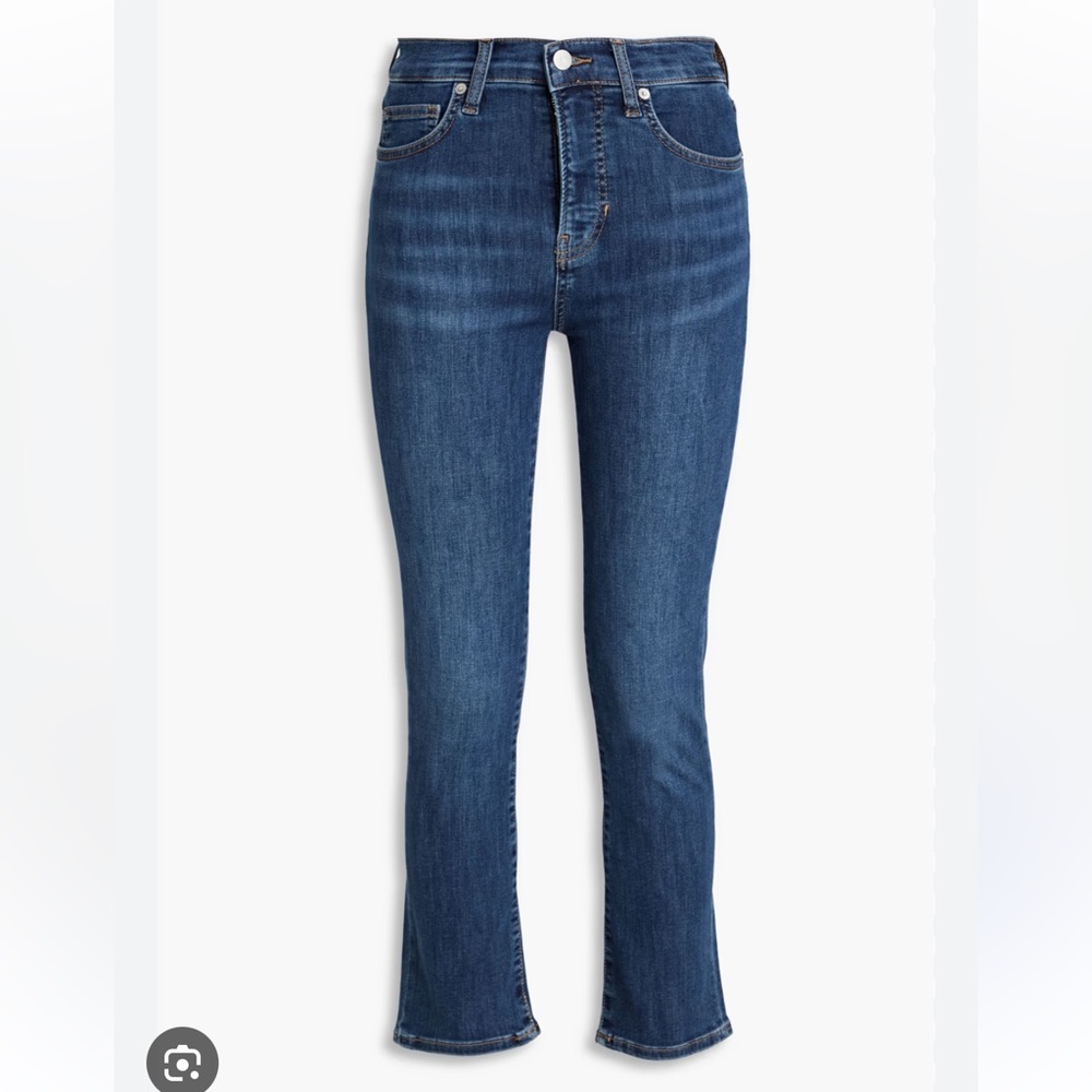 Veronica Beard Carly Kick Flare Crop Jeans